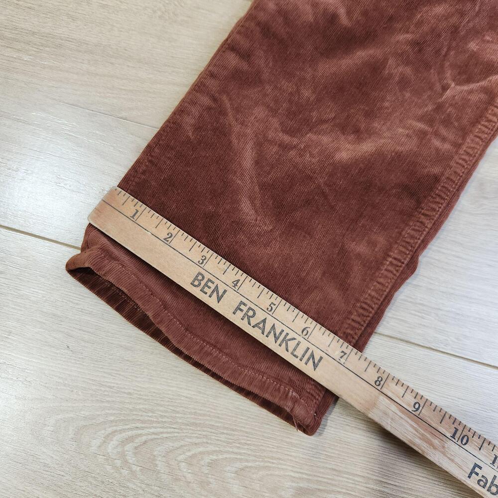 Mother The Tomcat Ankle Corduroy Pants Womens 28 Friar Brown Straight Leg - Picture 9 of 10